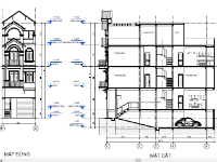 bản vẽ nhà phố 4 tầng,thiết kế nhà phố 4 tầng,revit nhà phố,nhà phố 4 tầng 5x16m,bản vẽ revit nhà phố 4 tầng